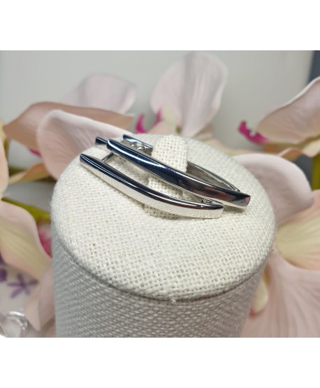 Kolczyki stal srebrne pałeczki