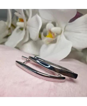 Kolczyki stal srebrne pałeczki