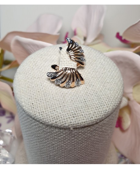 Kolczyki stal skrzydełka