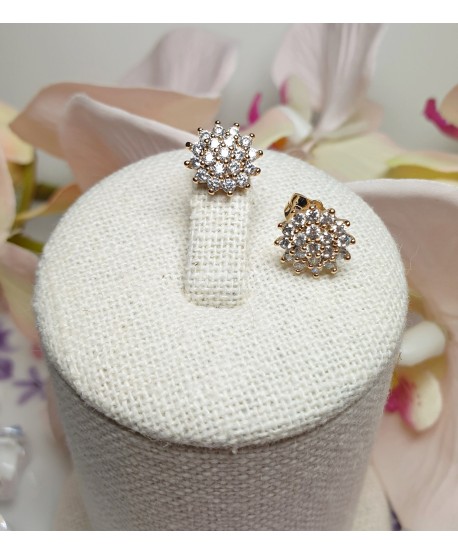 Kolczyki stal cyrkoniowe kwiatki