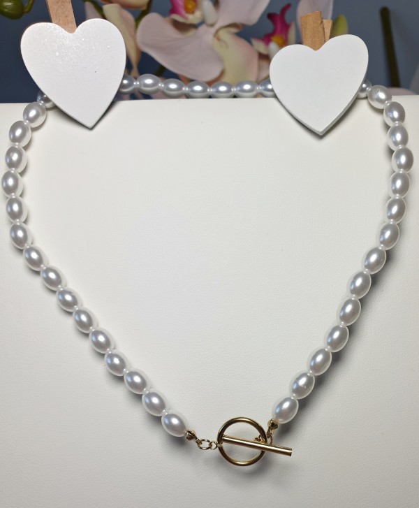 Perełki choker z zapięciem Perełki choker z zapięciem