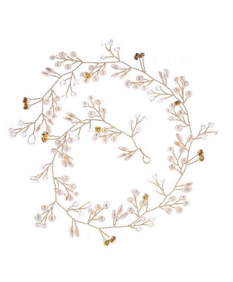 Ozdoba do włosów długa złota