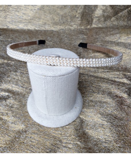 Opaska perełkowa delikatna