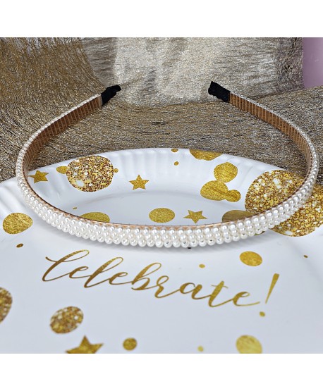 Opaska perełkowa delikatna