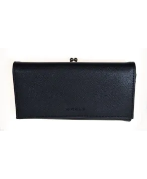 Portfel damski klasyczny czarny