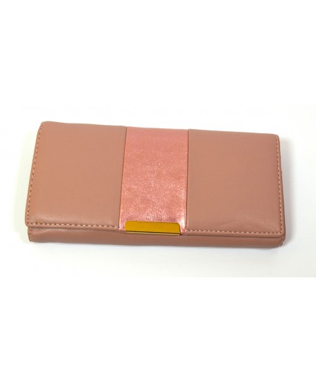 Portfel damski ze złotą wstawką