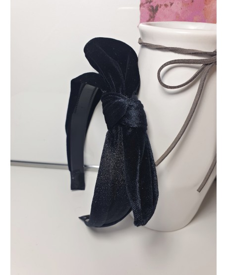 Opaski z węzłem i kokardką welurowe