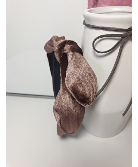 Opaski z węzłem i kokardką welurowe