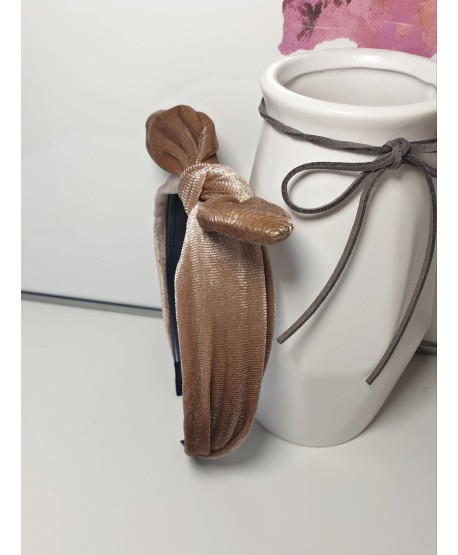 Opaski z węzłem i kokardką welurowe