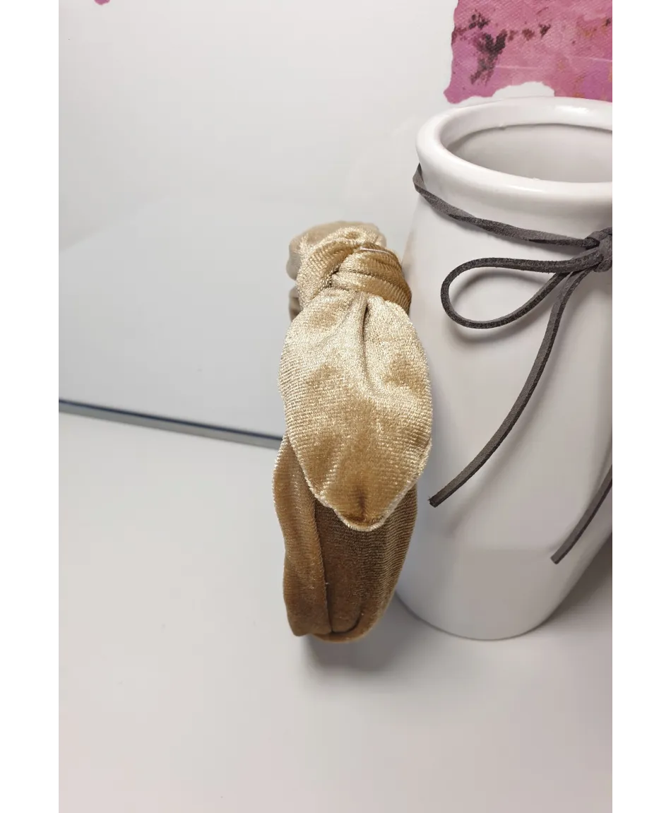 Opaski z węzłem i kokardką welurowe