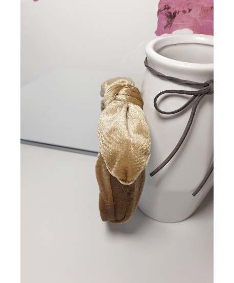 Opaski z węzłem i kokardką welurowe