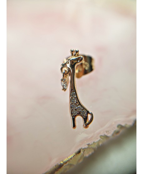 Kolczyki stal żyrafy