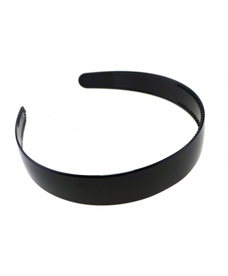 Opaska do włosów czarna matowa