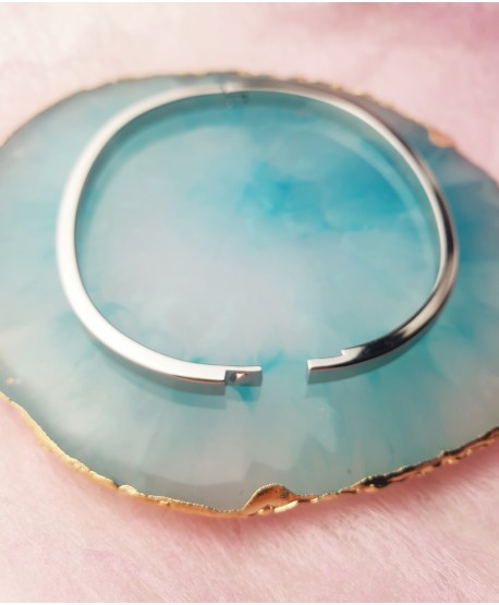 Bransoletka stal sztywna gładka