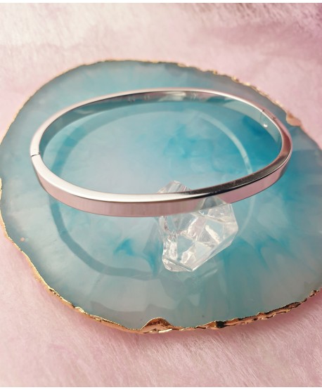 Bransoletka stal sztywna gładka