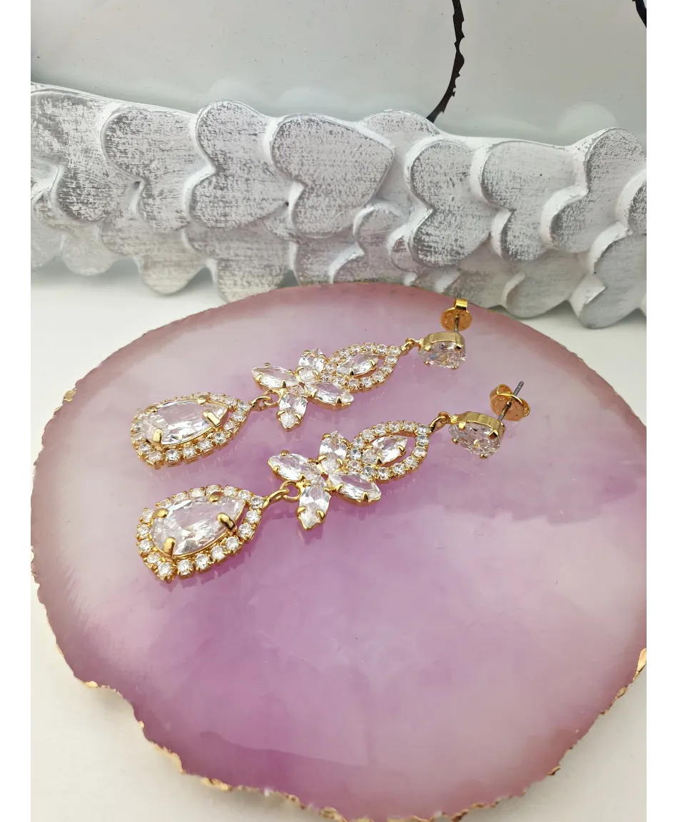 Kolczyki złote łezki