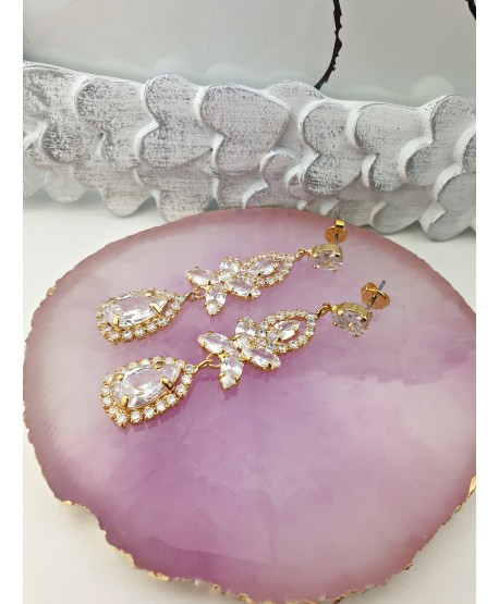 Kolczyki złote łezki