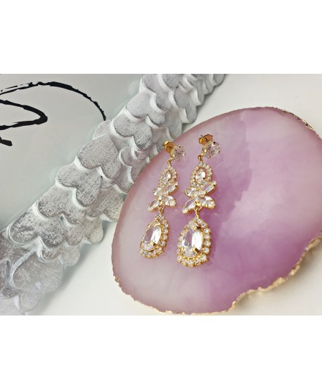 Kolczyki złote łezki