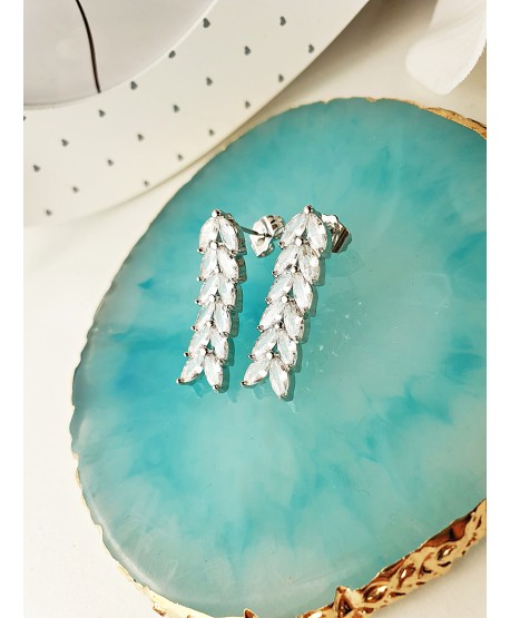 Kolczyki srebrne- jodełka