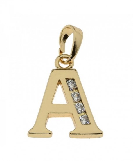 Zawieszki literki stal w złocie z cyrkoniami