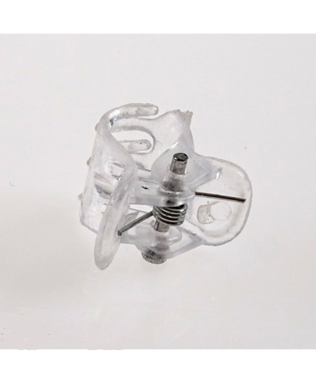 Żabki do włosów małe białe i przezroczyste