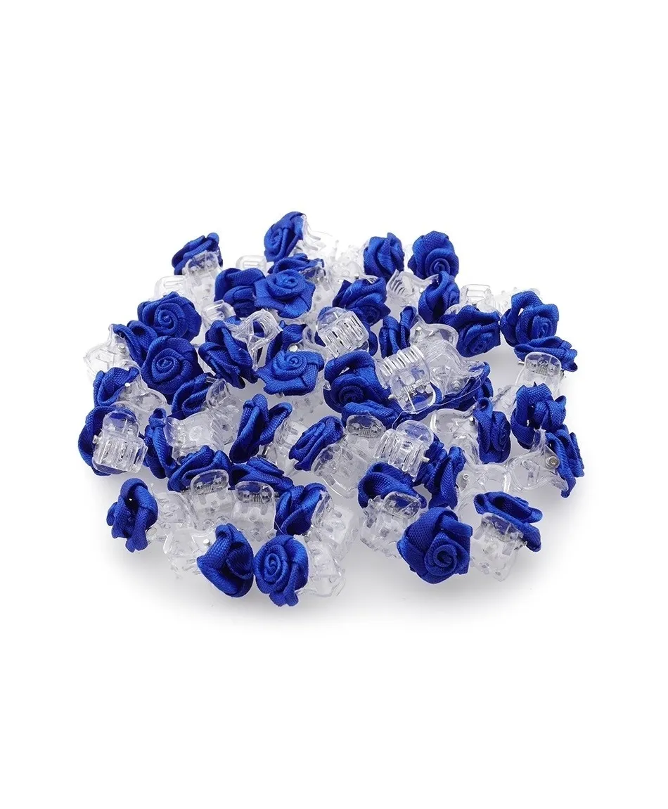 Żabki do włosów z różyczką małe, kolory