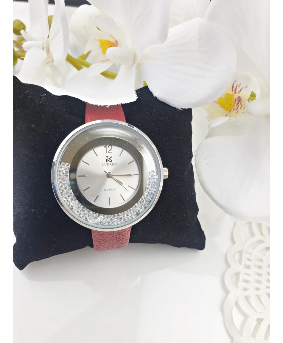 Damski zegarek z dodatkiem diamencików- kolory do wyboru