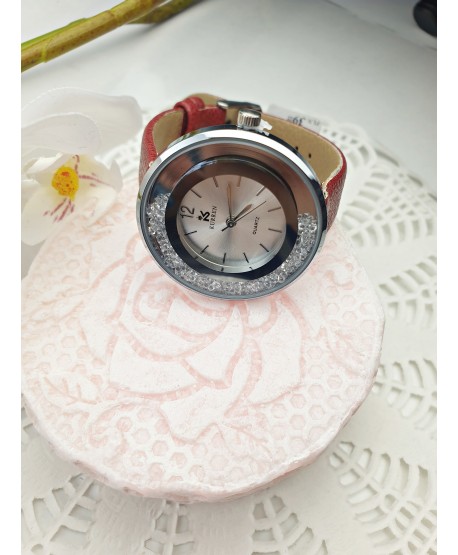 Damski zegarek z dodatkiem diamencików- kolory do wyboru