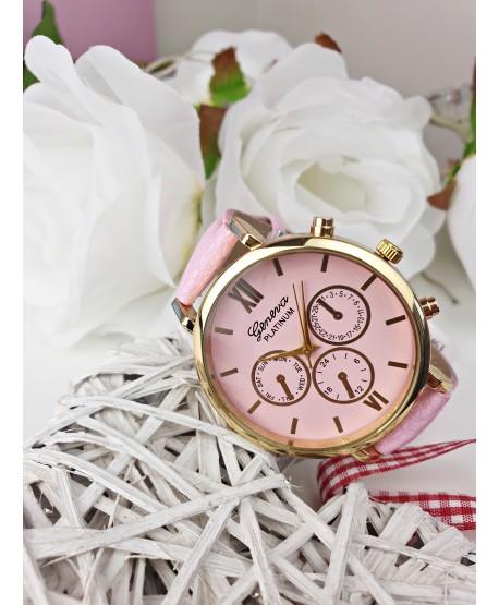 Zegarek damski cukierkowy róż