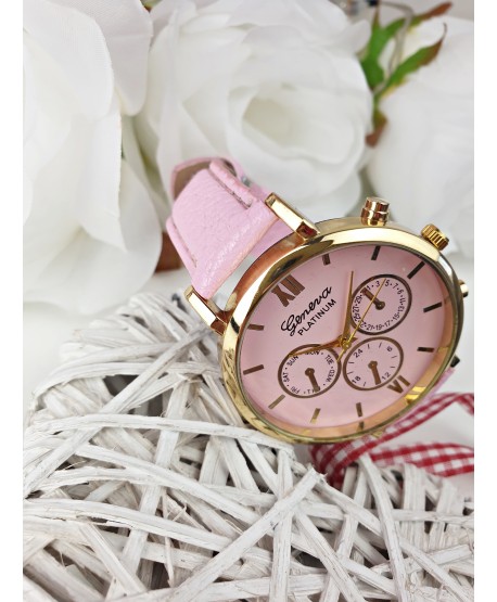 Zegarek damski cukierkowy róż
