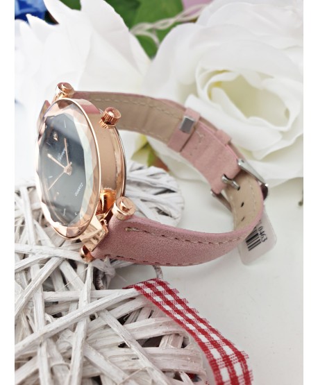 Zegarek damski brudny róż