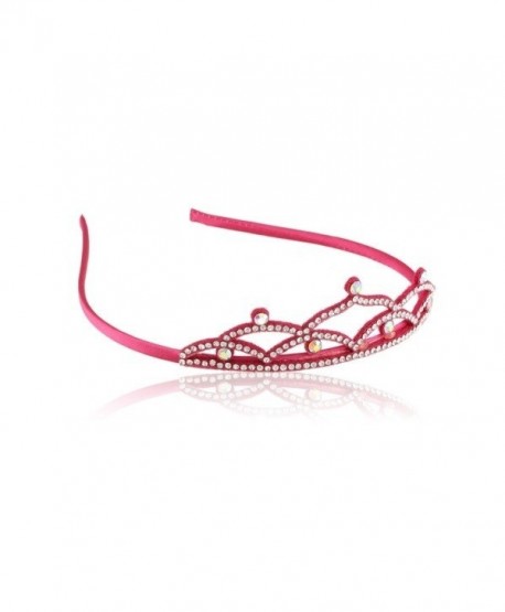 Opaska korona różowa