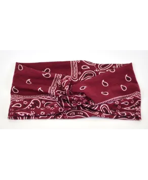 Opaska z węzłem bandamkowa na uszy