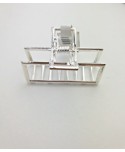 Spinka klamra szczęka metalowa srebrna mała Spinka klamra szczęka metalowa srebrna mała
