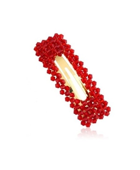 Spinka prostokątna z czerwonymi kryształkami