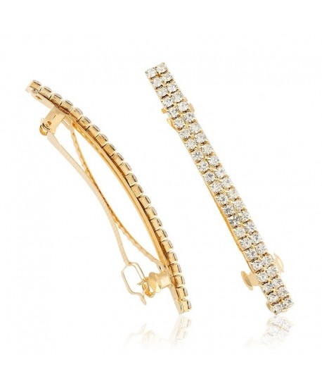 Spinka automatyczna ozdobna dwurzędowa złota