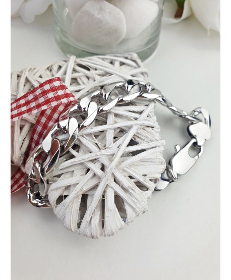 Bransoletka stal gruby męski łańcuch