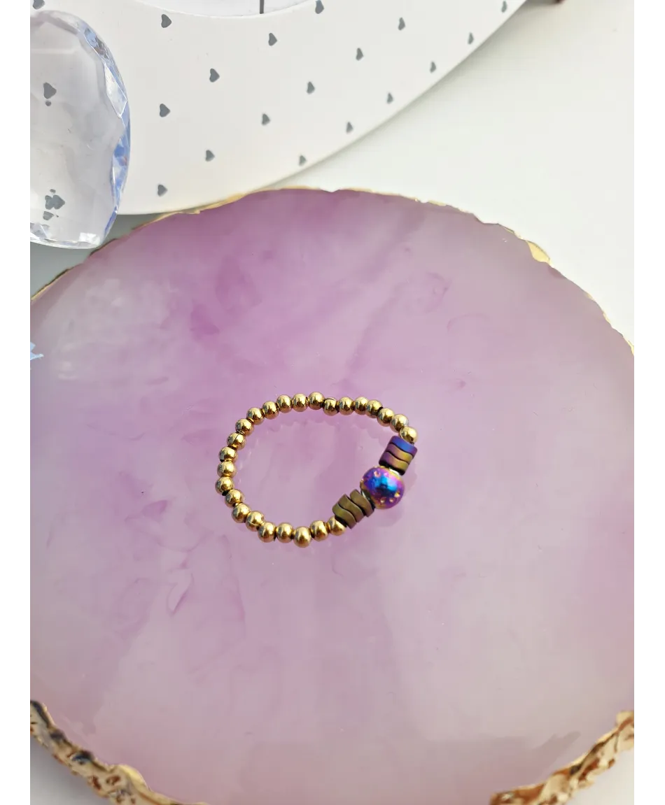 Kolorowe pierścionki koraliki z zawieszkami