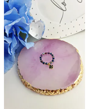 Kolorowe pierścionki koraliki z zawieszkami