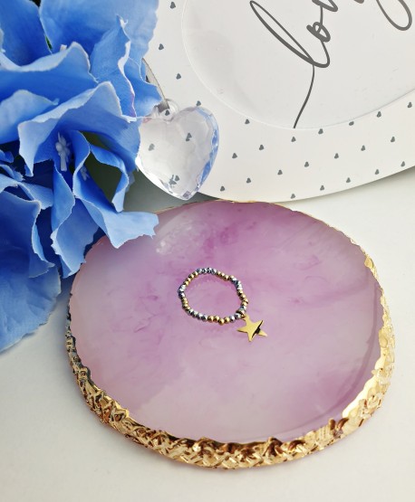 Kolorowe pierścionki koraliki z zawieszkami