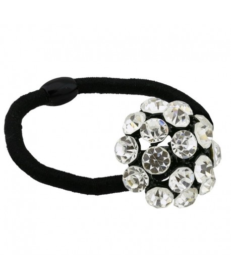 Ozdobna gumka do włosów z kryształkami