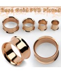 Tunel stal Rose Gold - rozmiar do wyboru piercing