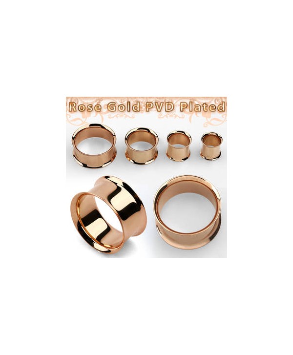 Tunel stal Rose Gold - rozmiar do wyboru piercing