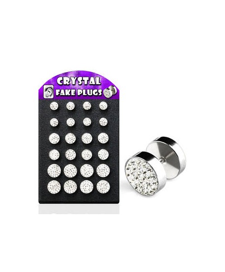 Fake plug z kryształkami