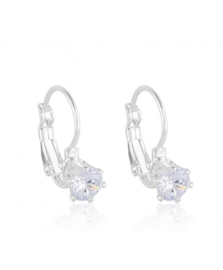 Kolczyki srebrne dżety na biglu - rozmiar do wyboru