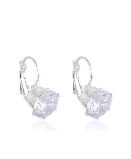 Kolczyki srebrne dżety na biglu - rozmiar do wyboru