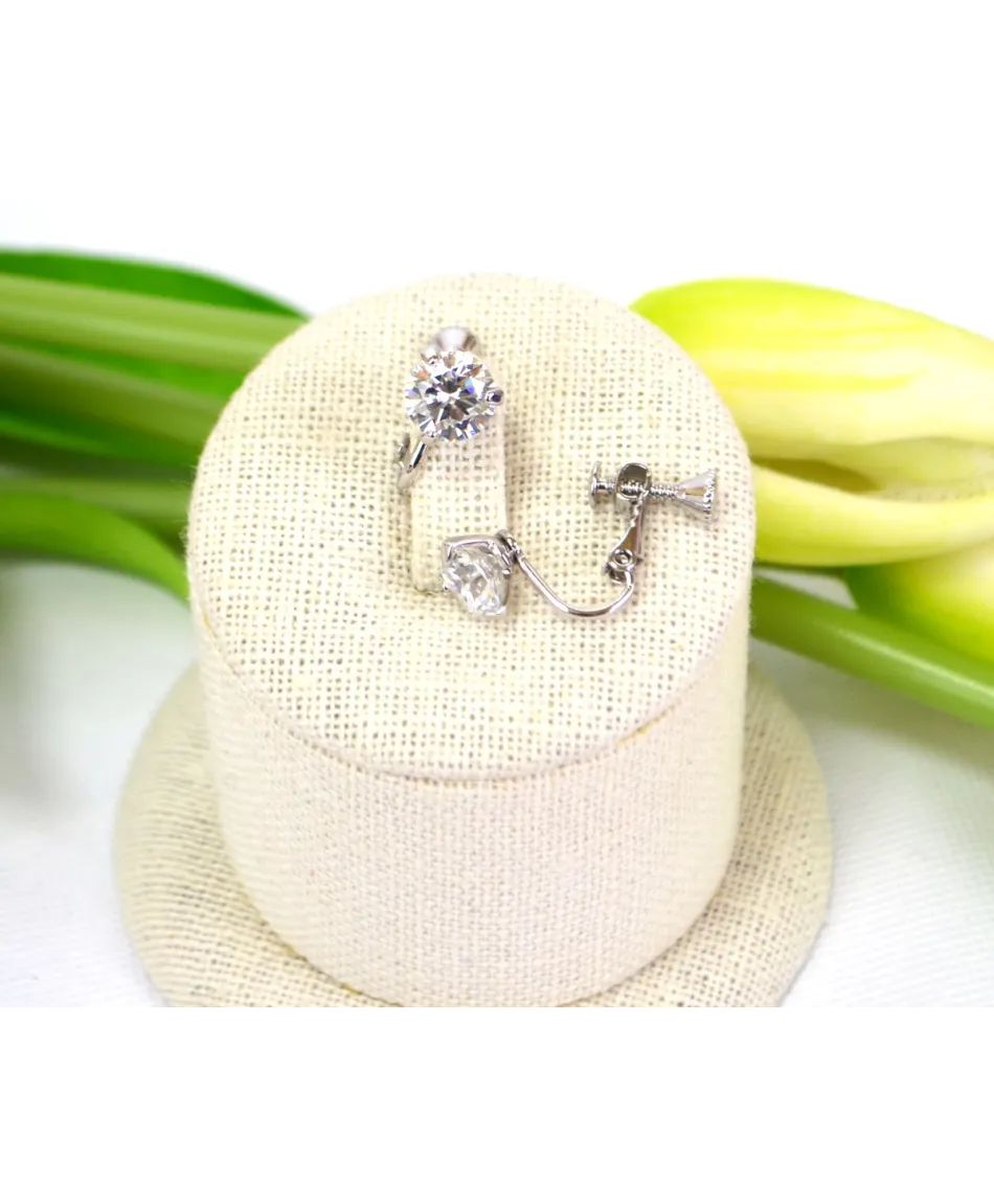 Klipsy stal srebrne różne kolory