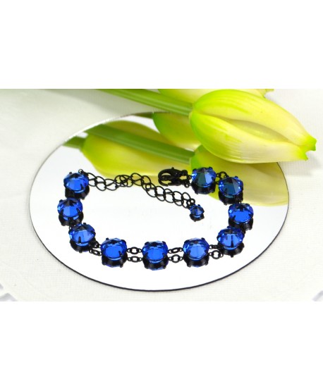 Bransoletka kolorowe bardzo duże kryształki